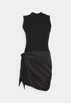 Wal G Holiday Alex Wrap Skirt Mini - Cocktail Dress / Party Dress - Black -Wal G f4ac1fe992844e54a7da0e153cfc624d