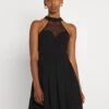 Wal G Bernice Skater Dress - Jersey Dress - Black