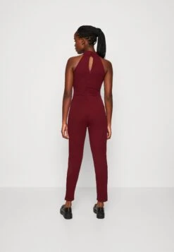 Wal G Violet Halter - Jumpsuit - Wine -Wal G f6980273dc6e41e8b0fb6bf1d2e2bc49
