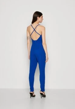 Wal G Marsha Back Strappy - Jumpsuit - Electric Blue -Wal G f6b99e6587b241b7bf968cf53bfaab56