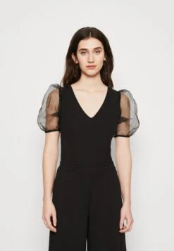 Wal G Matila Bodysuit - Print T-Shirt - Black