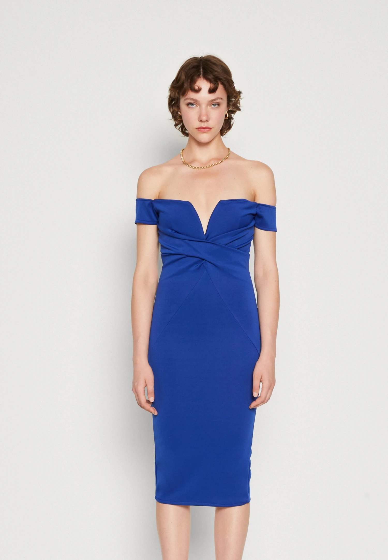 Wal G Elia Off Shoulder - Occasion Wear - Electric Blue 1 Wal G Elia Off Shoulder - Occasion Wear - Electric Blue