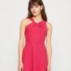 Wal G Zelda Skater Dress - Jersey Dress - Dark Fuchsia